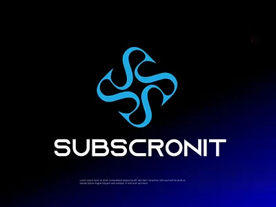 Logo Design For Tech Company - SUBSCRONIT animation brand identity brand visualize branding log logo