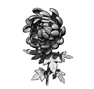 Flower 3d flower sculpt zbrush