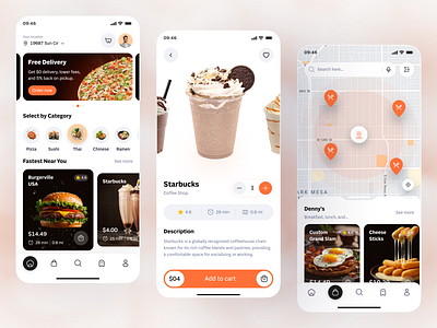 Food Delivery App UI app app design deliveryapp food food delivery food delivery app ui fooddeliveryapp foodorderapp ios mobile mobile app mobile ui productdesign ui ui design uiux