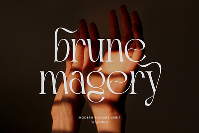 Brune Magery Modern Elegant Serif boho font branding branding font calligraphy design graphic design illustration logo typography
