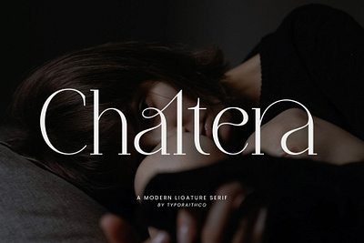 Chaltera A Modern Ligature Serif boho font branding branding font calligraphy design graphic design logo typography