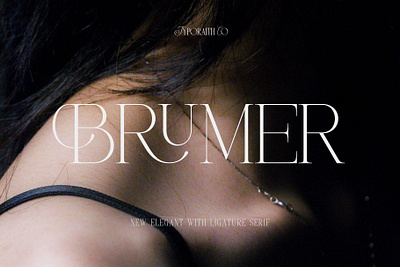 Brumer Elegant With Ligature Serif boho font branding branding font calligraphy design graphic design logo typography