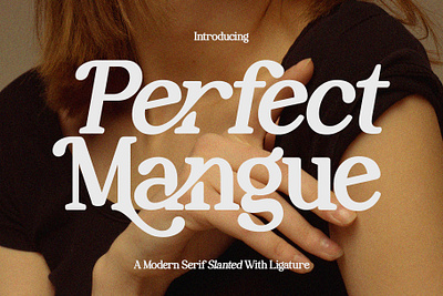 Perfect Mangue Modern Serif Slanted With Ligature boho font branding branding font calligraphy design graphic design logo typography
