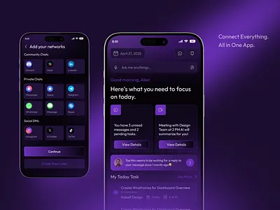 Communication App UIUX Design app call chat interface chatapp communication app conversation app crm design message message app mobile app saas ui ui design ui interface ux video call