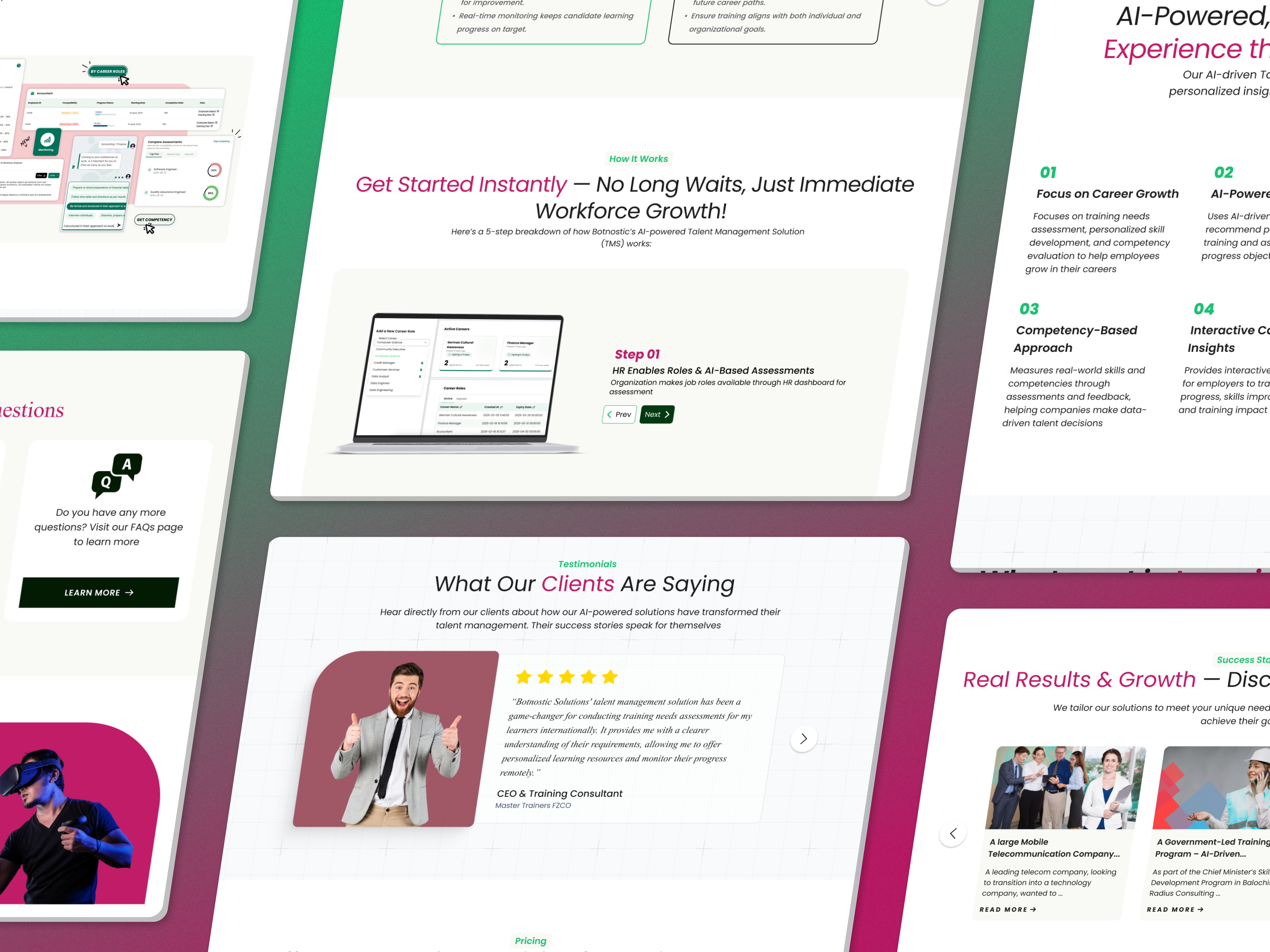 Landing Page Design — Talent Management Services ai saas b2b high conversion landing page landing page design learning and development product design talent management typgraphy ui ux visual design website design
