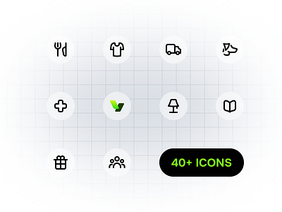 Interface Icon Set for Fintech App branding fintech graphic design icon design icon set iconography interface icon line icon mobile app product design ui design ux design visual design