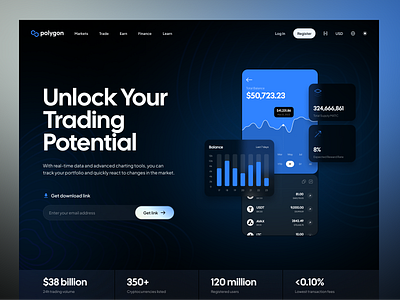 Exchange website by quan on Dribbble