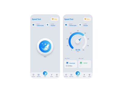 speed test light app branding design flat graphic design illustration logo minimal ui ux
