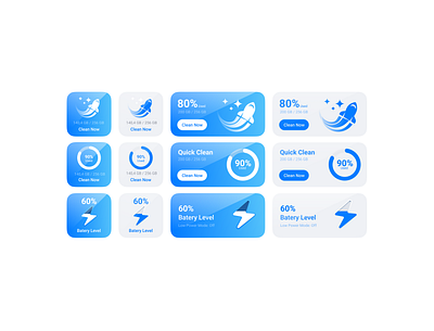 widget light version app branding design flat graphic design illustration logo minimal ui ux