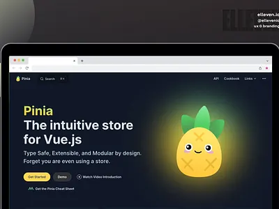 Vue.js Landing Page branding design graphic design illustration logo search ui ux vector web design