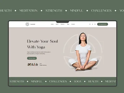 Yoga Studio Website in 7 Days – Custom Branded Soulnest Template aesthetic website branding coaching branding divi template fitness website graphic design mindful branding modern website soulnest template template trending website website website design website design in 7 days website for instructor website for yoga coach wellness website wordpress design yoga studio website yoga website