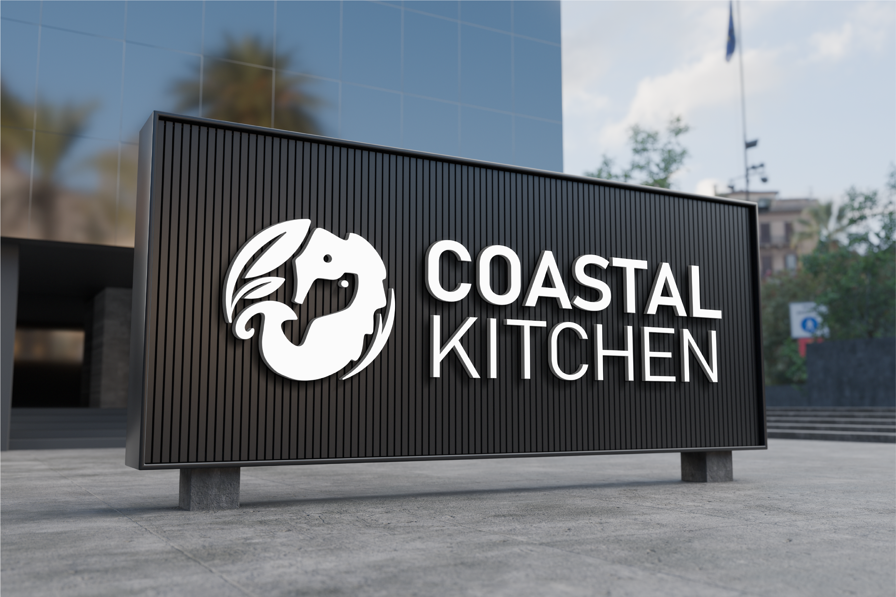 Coastal Kitchen - Visual Identity Design brand brand designer branding design icon kitchen logo logo creation logo design logo mark packaging print design restaurant restaurant logo sea seafood simple vector visual identity