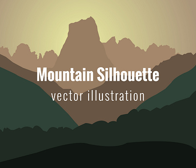 Background mountain silhouette for web background illustration silhouette vector