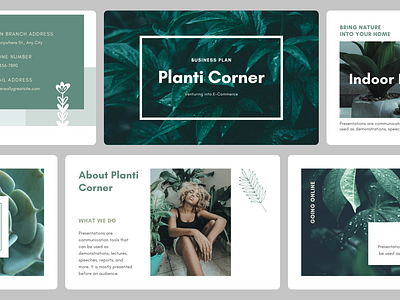 Planti Corner — Pitch Deck Presentation design marketing pitch deck powerpoint ppt presentation presentation design