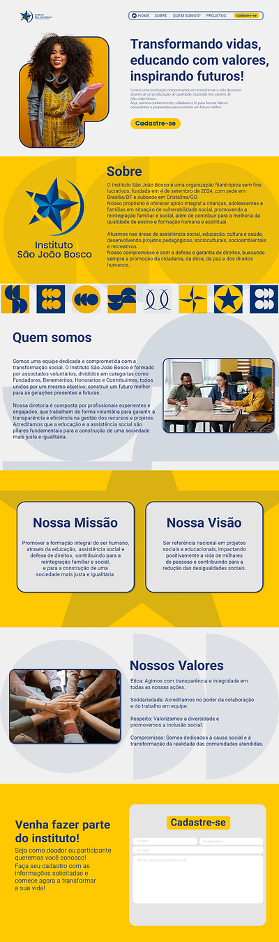 Institutional website branding desing graphic design institutional website site ui ux web design