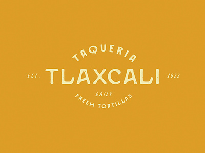 Taqueria Tlaxcali Logo branding cuisine desert desert design design dining graphic design hand done illustration illustrator logo mexican retro taco taqueria type typography vintage western