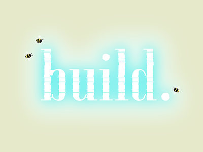Build at Bandwidth annual art bandwidth bees build culture glow goals hive honeycomb lights office sci-fi sculpture team teamwork tech technology theme typography
