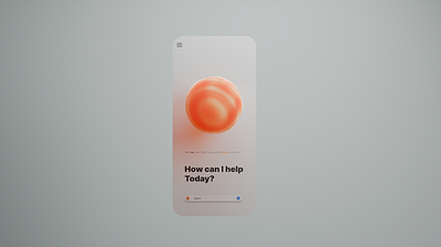 Smart Orb 3d 3d ui ai ai design animation blender motion graphics orb animation product design ui ux voice ui