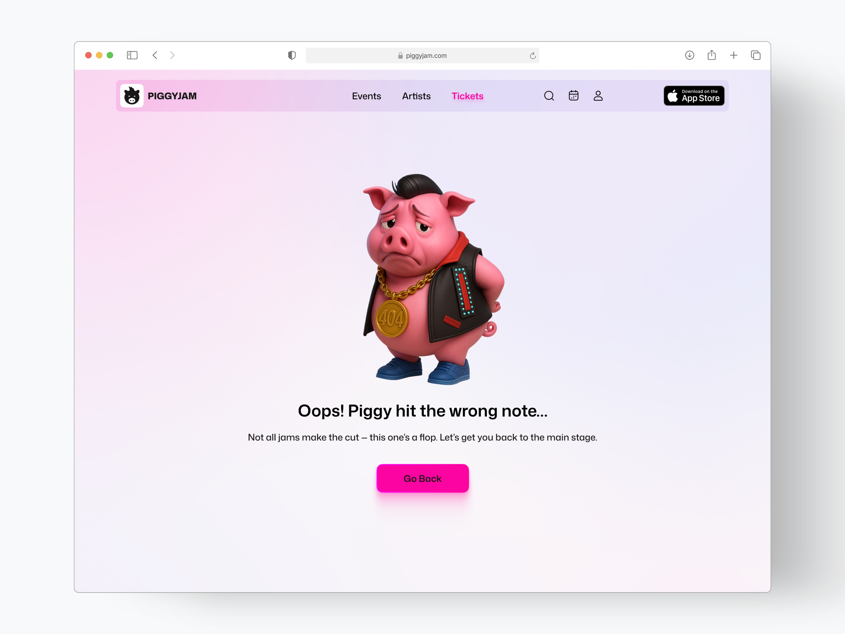404 Error Page UI Design 3d design 404 404 error app error page figma fun design fun ux design graphic design illustration logo minimalist music app music web app product design saas ui ui design web web design