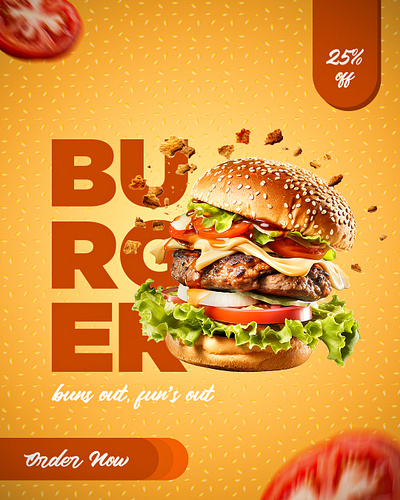Burger Feast design graphic design photoshop social media
