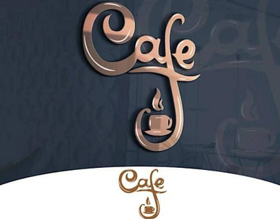 cafe logo 3d animation branding graphic design logo motion graphics ui