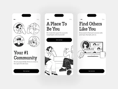 Conceptual design 001 app design appdesign black and white design designer illlustration minimal design ui ui.jaymez uiux