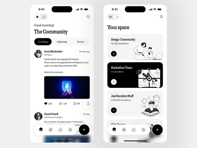 Conceptual design 002 app app designer appdesign black and white design explore illustration ui ui.jaymez uiux