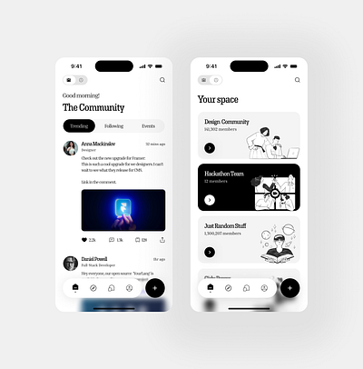 Conceptual design 002 app app designer appdesign black and white design explore illustration ui ui.jaymez uiux