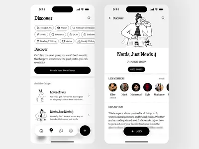 Conceptual design 003 app app design appdesign black and white design explore illustration ui ui.jaymez uiux