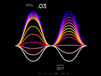 Gradient Waves Vector Collection abstract forms abstract waves creative asset design resource digital illustration digital print dynamic visual energy flow fluid lines gradient waves graphic element high quality line art modern art parallel seamless pattern vector art vector collection wave pattern