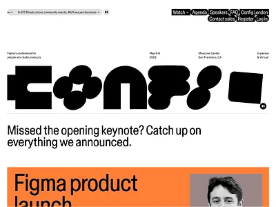 Tech Conference Event Website Design branding design clean layout conference website content display digital event event event portal event website figma conference information architecture modern web navigation bar online conference product design registration page responsive design tech design user experience ux design web interface