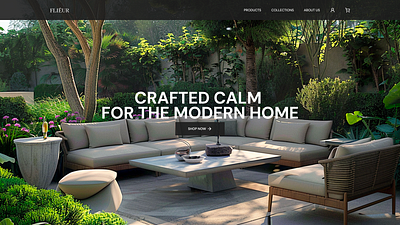 FLIEUR branding figma landing page ui web design
