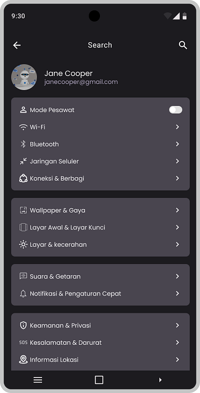 Day 7 Settings dailyui design