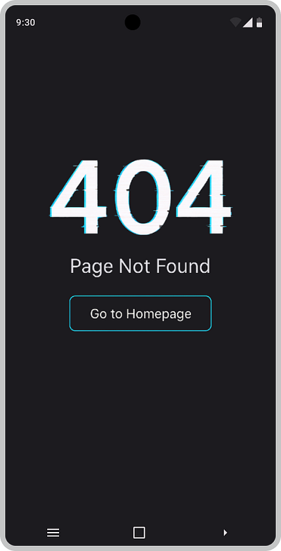 Day 8 404 Page Design dailyui