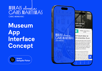 Murais Almada Gares Marítimas - App Design app app design graphic design ui