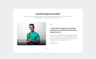 Testimonial UI – Web & Mobile