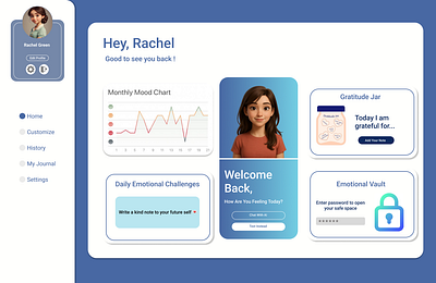 UI For Emotional AI Assistant ai assistant figma health ui