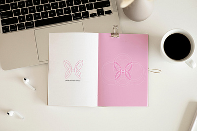 The Wings Behind My Work adobeillustrator brandidentity branding brandstrategy butterflylogo digitalmarketing graphic design illustration illustrator industrialdesign logo logoconcept logodesign minimal minimallogo pinkpalette servicedesign unique vectorart visualidentity