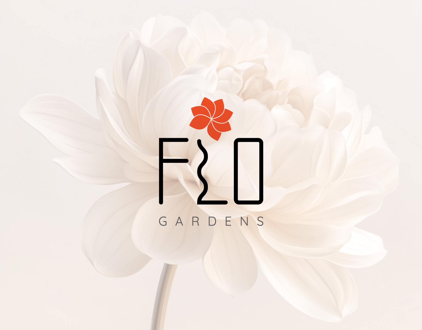 Flo Gardens – Elegant Logo & Brand Identity Design boutique branding studio brand identity for creatives calm visual identity custom brand design elegant brand identity emotional logo design feminine branding gentle brand presence high end brand design luxury brand visuals minimalist logo design nature inspired branding organic logo design quiet luxury branding refined brand style soft brand aesthetic soulful brand designer visual storytelling for brands warm minimalist design