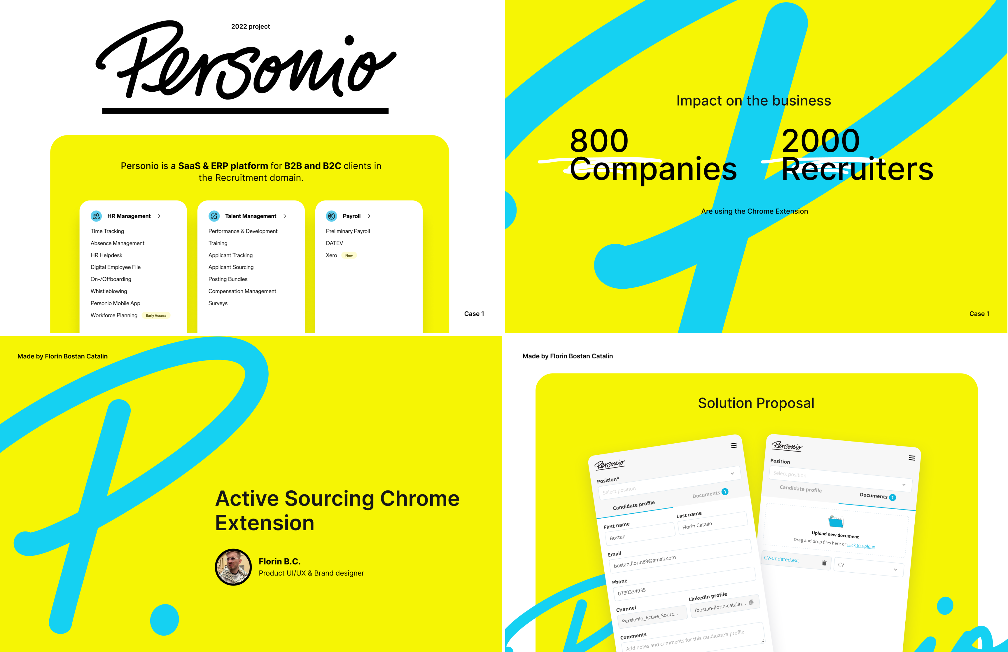 Personio Slides casestudies interfaces slides ui