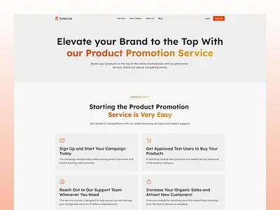TurboLink-Digital Marketing Website Design branding design graphic design illustration logo typography ui ux