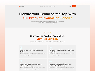 TurboLink-Digital Marketing Website Design branding design graphic design illustration logo typography ui ux