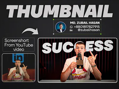 YouTube Thumbnail Design eye catching thumbnail eye catching thumbnail design graphic design thumbnail video thumbnail youtube thumbnail banner