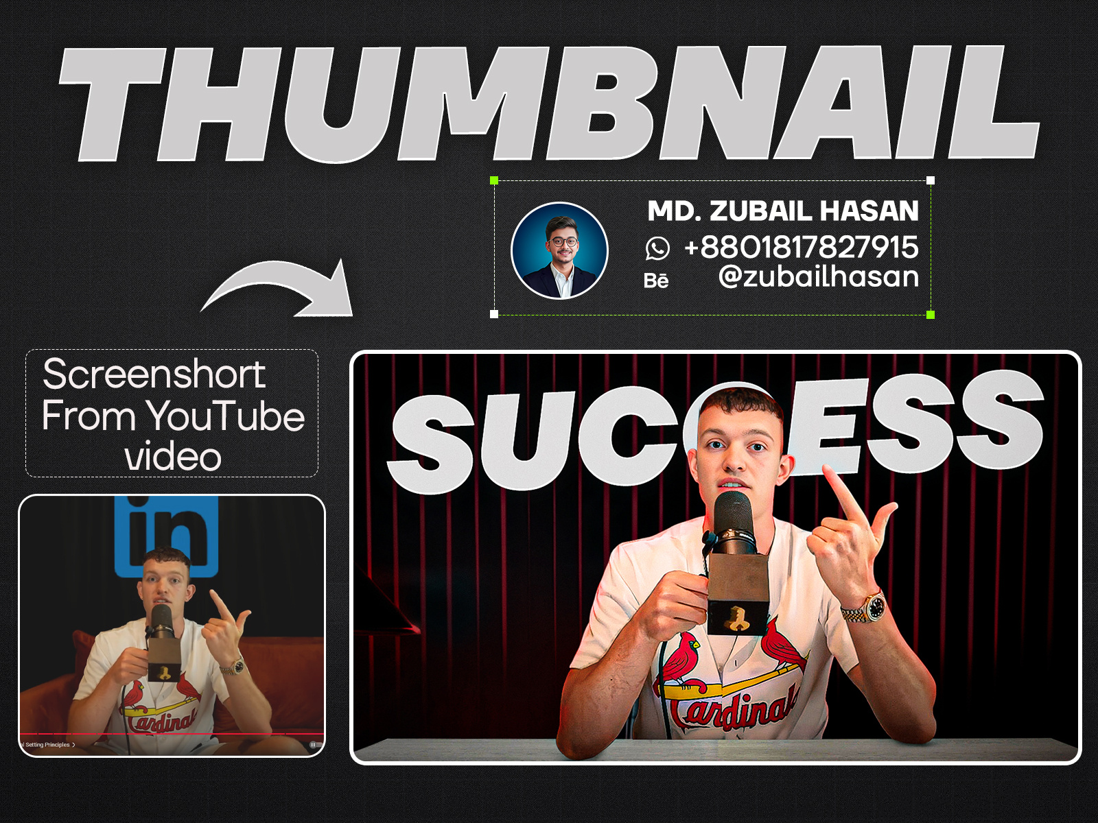 YouTube Thumbnail Design by MD: ZUBAIL HASAN on Dribbble