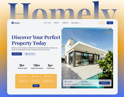 Property Sell & Rental UI/UX Landing Page broker buy property house sell landing page property rent property ui uiux user experience user interface user research ux web design web ui website design