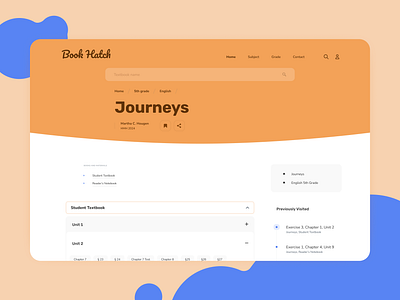 Textbook Online Service / Website design education elearning graphics home interface landing page services site textbook ui ux web website