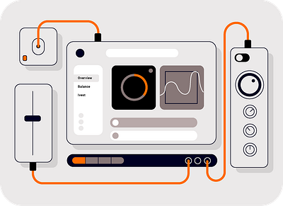 Illustration style experimentation illustration