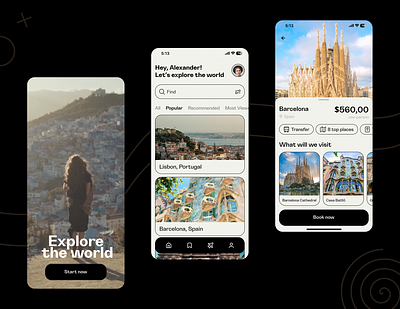 Travel mobile app design app design design app dubai dubai designer journey mobile tour travel travelling trip ui voyage web design
