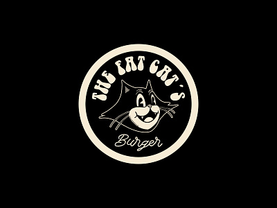 Fat Cat's Burger | Branding | Illustration branding burger cartoon design graphic happy illustration mascot motion restaurant retro vintage