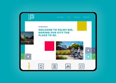 Palmy BID design graphic design ui ux web design website